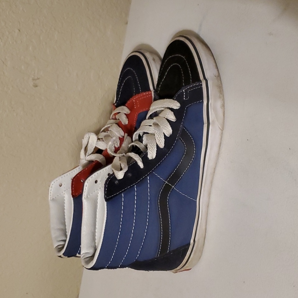 Vans Sk8-Hi Colorblock Checkerboard - Picture 3 of 9